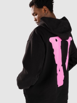 希少VLONE Staple Black ジップアップパーカー ピンクロゴ S VLONE Staple Zip Hoodie - buy now | ID-774316